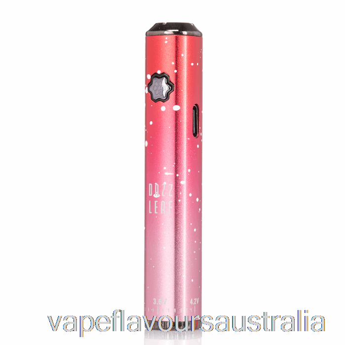 Vape Flavours Australia DAZZLEAF SQUARii Bottom Twist 510 Battery Red Splatter